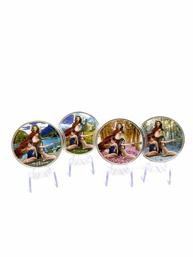 4x1 silbermünzen set - 4x1,
