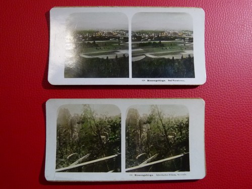 Stereo bild 2 colorierte - -,