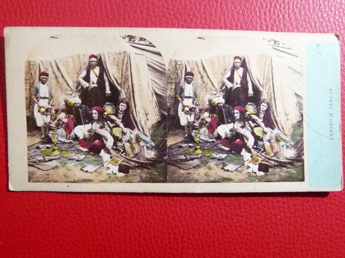 Stereo bild handcoloriert - -,