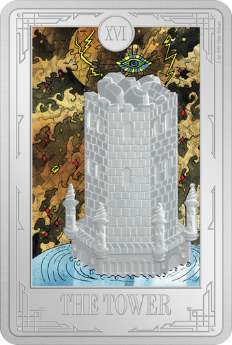 Silbermünze tarotkarte der - silbermünze,