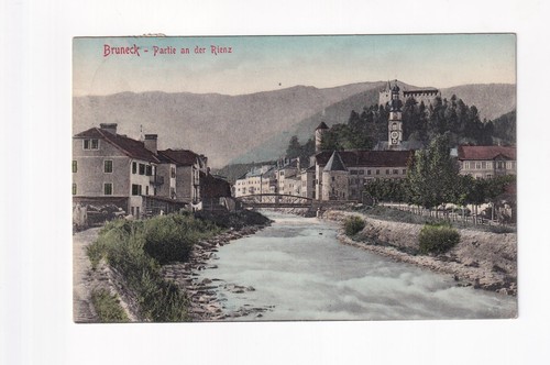 Bruneck partie der rienz - ak,