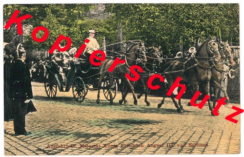 Postkarte ausfahrt könig - ausfahrt,